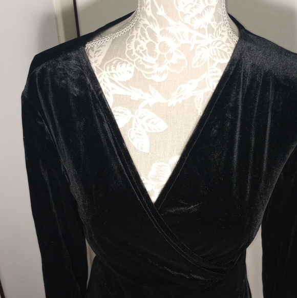 Dresses & Skirts - 2 For $10 Black Faux Velvet  Dress Khol's